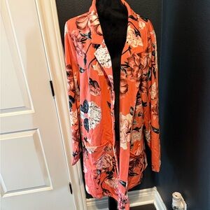 Lularoe Striped 3XL Charlotte Dress & Floral Blazer